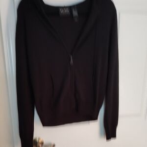 Axcess Black Zip-Up Hoodie Cardigan